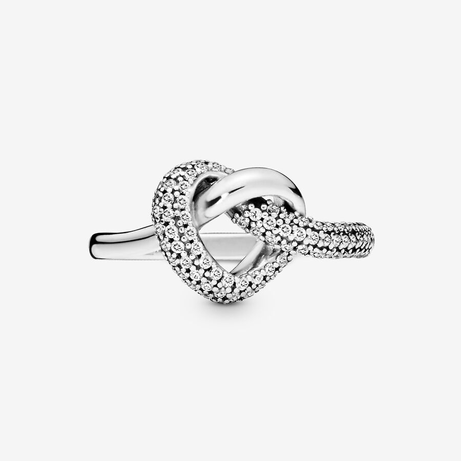 Pandora Knotted Hjärta Silver | 059WZDNSC