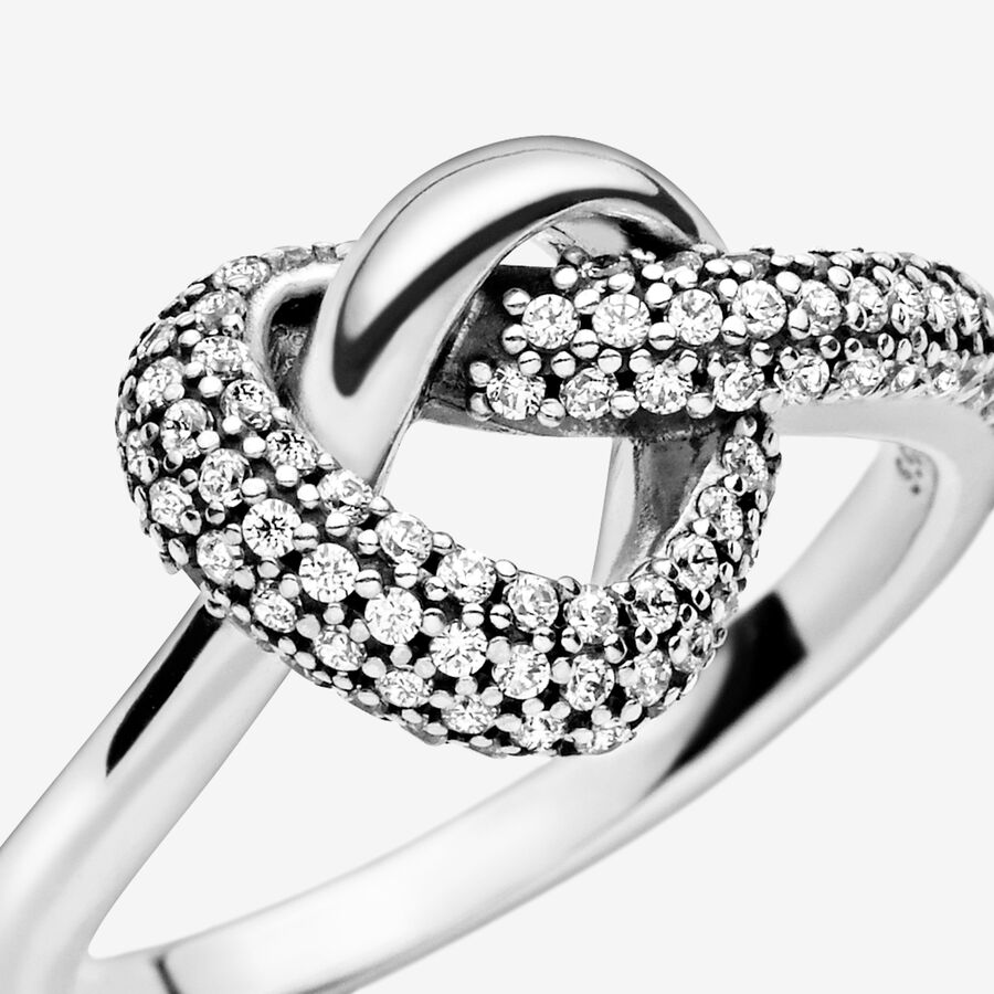 Pandora Knotted Hjärta Silver | 059WZDNSC