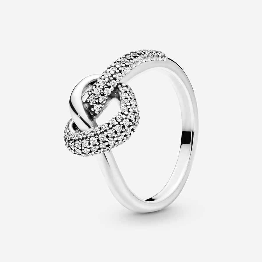 Pandora Knotted Hjärta Silver | 059WZDNSC