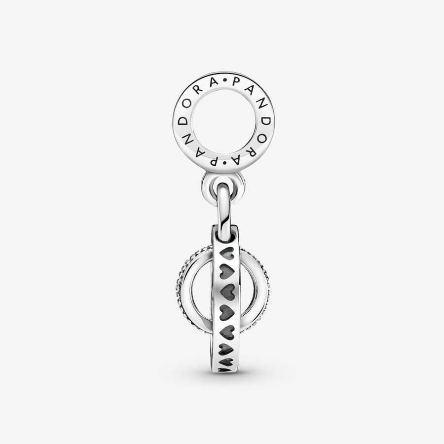 Pandora Logo Circles Dingla Silver | 983ZGCILD