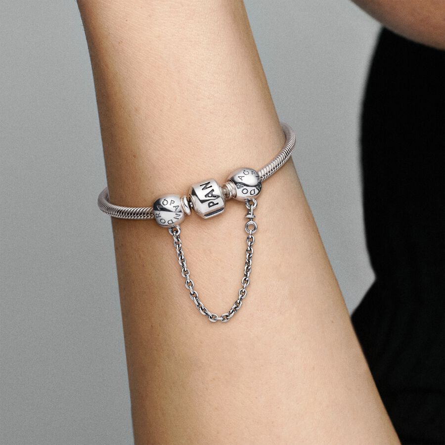 Pandora Logo Safety Silver | 026TBVJOP