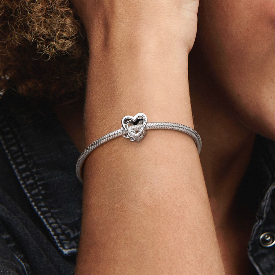 Pandora Love You Mum Infinity Berlocker Silver | 491DMITJC