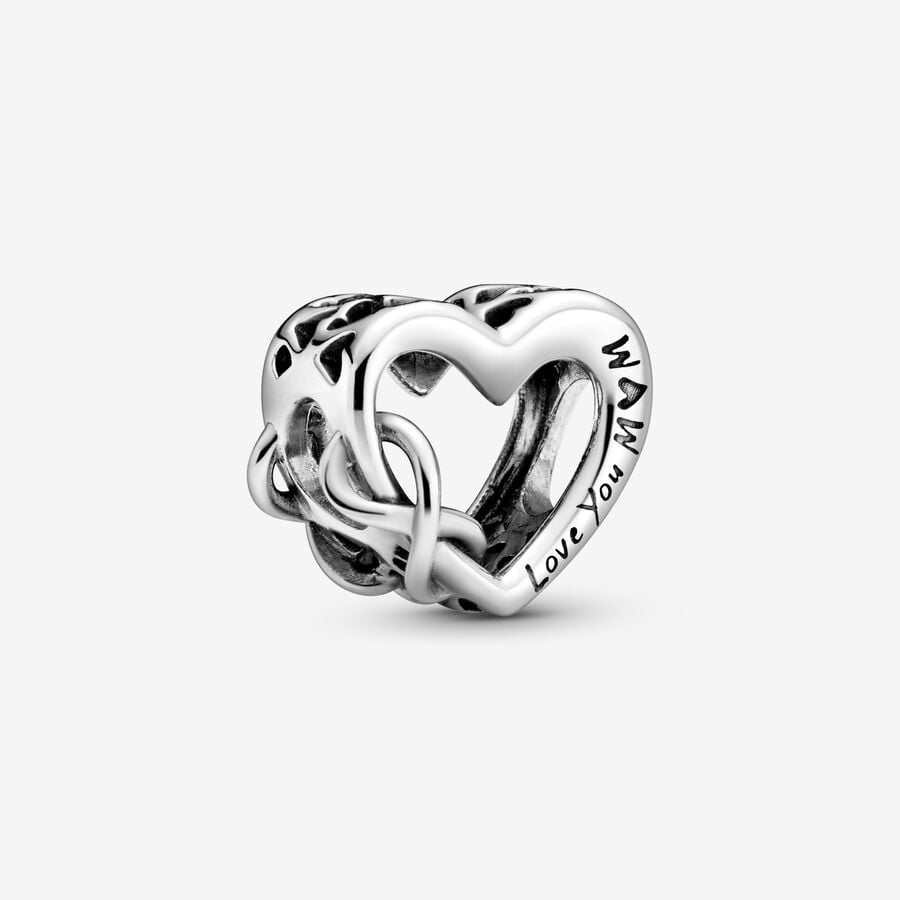 Pandora Love You Mum Infinity Berlocker Silver | 491DMITJC