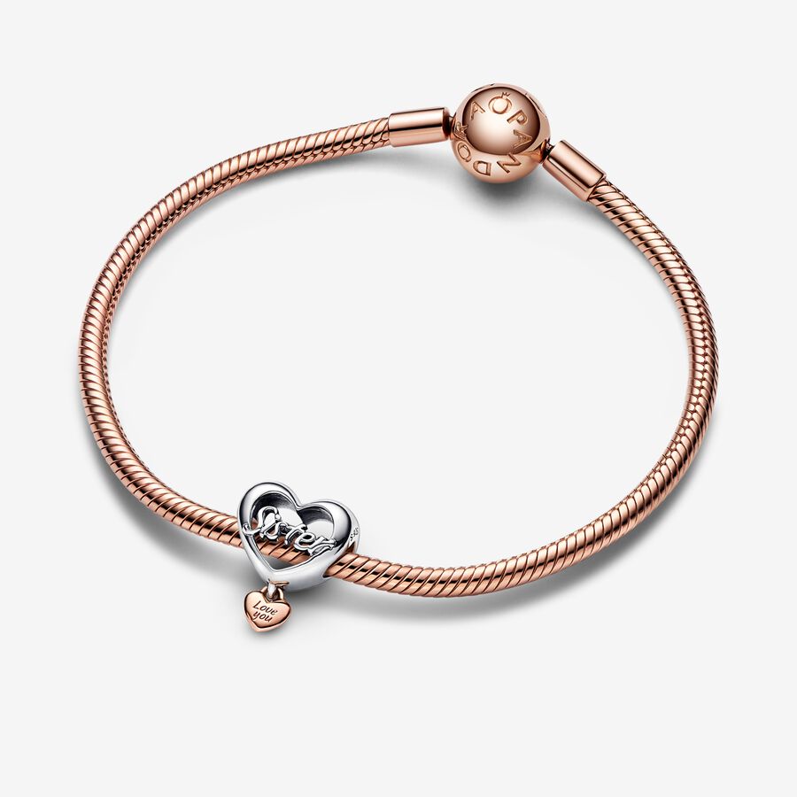 Pandora Love You Sister Berlocker Two-tone | 480IGRZMJ