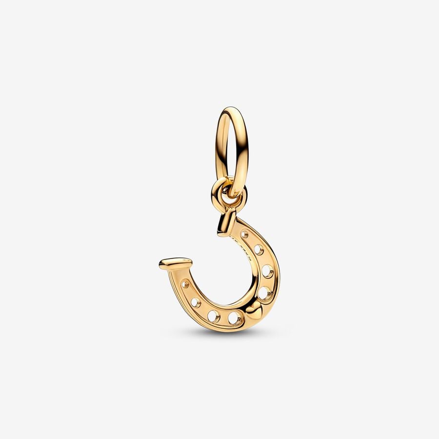 Pandora Lucky Horseshoe Dingla Guld | 475AJLWCU