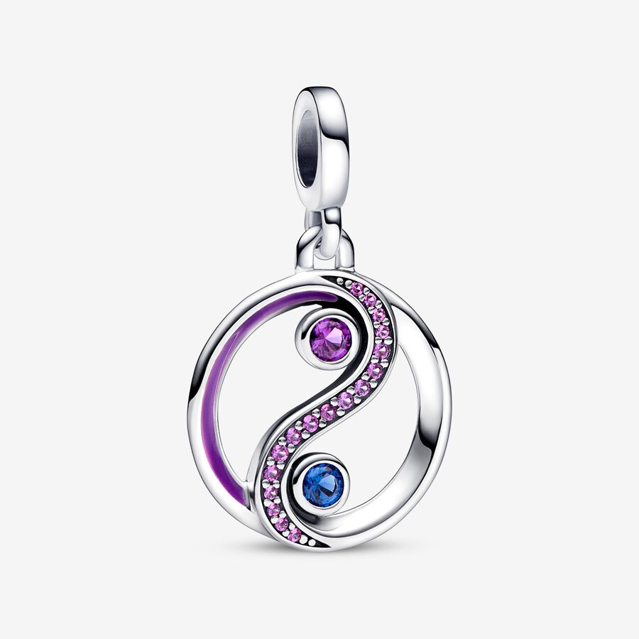 Pandora ME Balance Yin & Yang Medallion Hängen Silver | 462RMGYJW