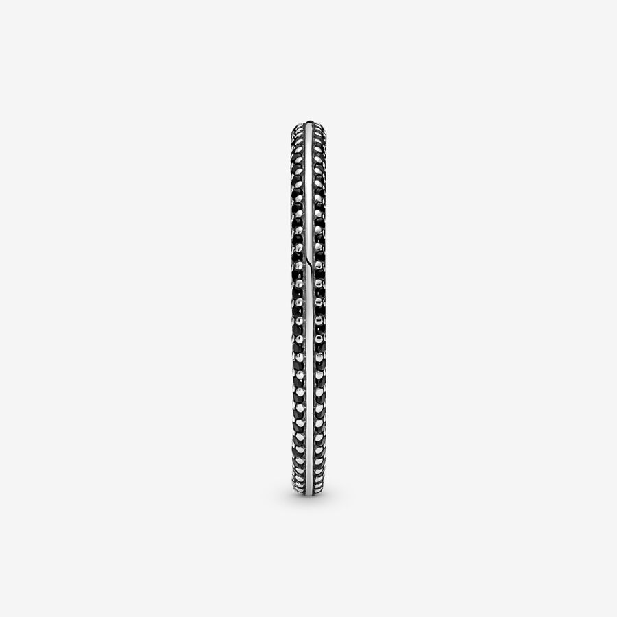 Pandora ME Black Pave Stapelbar Silver | 031EPZOGA