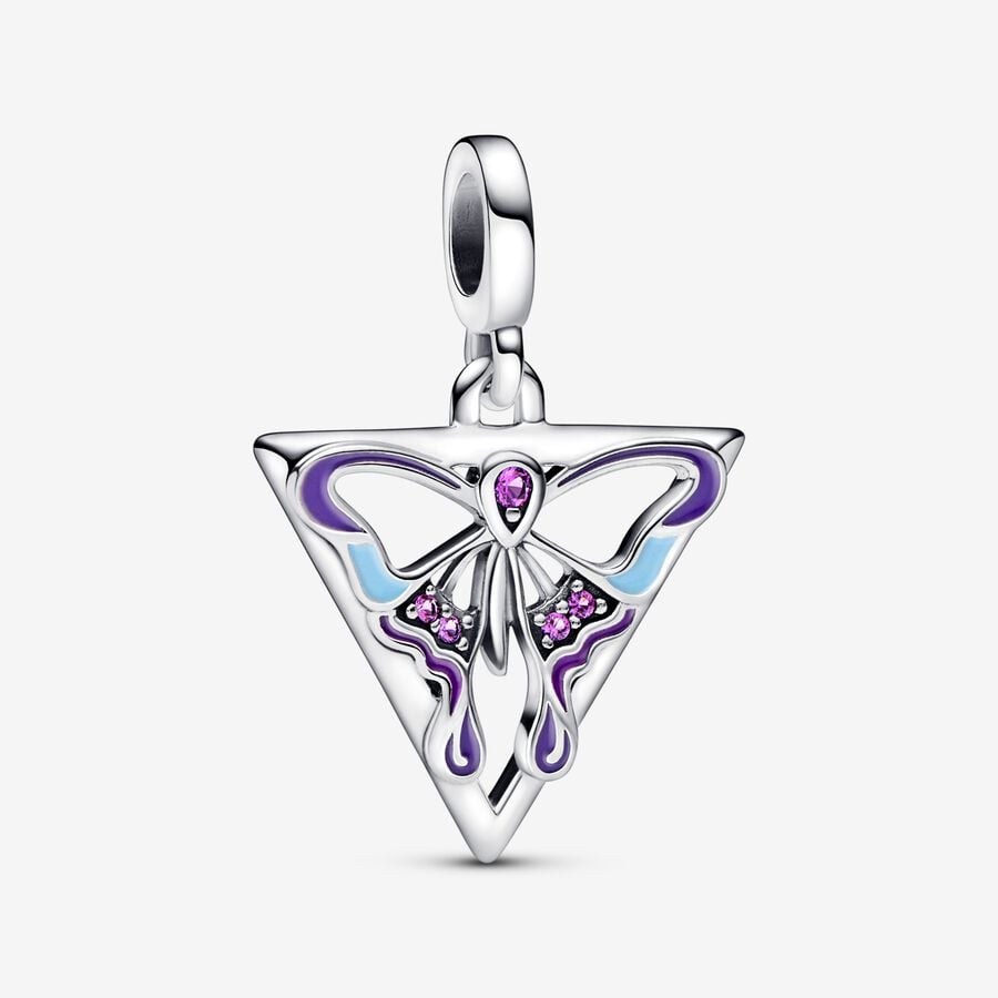 Pandora ME Butterfly Medallion Hängen Silver | 769KBJSFD