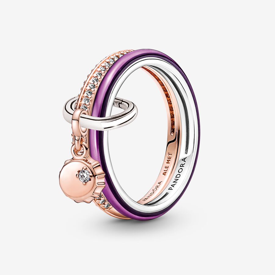 Pandora ME Lucky Bottle Cap Ring Uppsättningar Olika Färger | 269CSEUAB