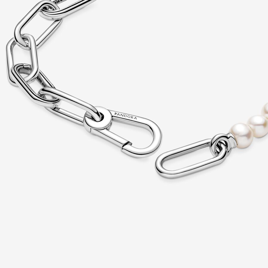 Pandora ME Treated Freshwater Cultured Pearl Länk Silver | 160IQTEVB