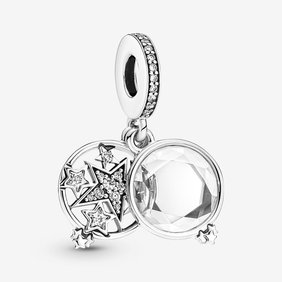 Pandora Magnified Star Double Dingla Silver | 609VNGKFB