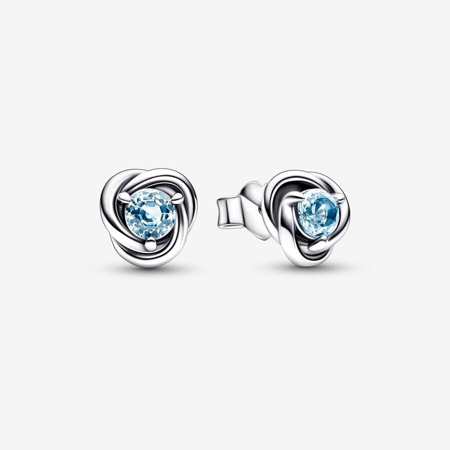 Pandora March Sea Aqua Blue Eternity Circle Hingst Silver | 198MZDGYS