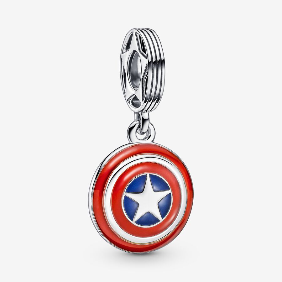 Pandora Marvel Black Panther Captain America Key Berlocker Olika Färger | 270CUABLR