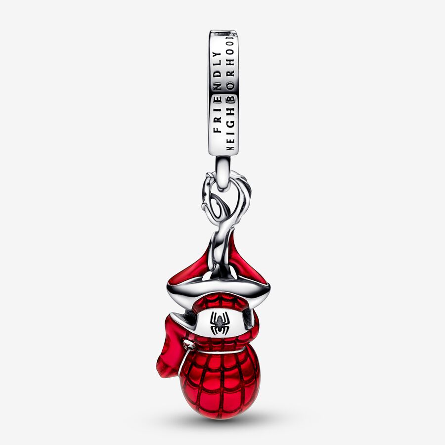 Pandora Marvel Hanging Spider-Man Berlocker Silver | 967UZKDVW