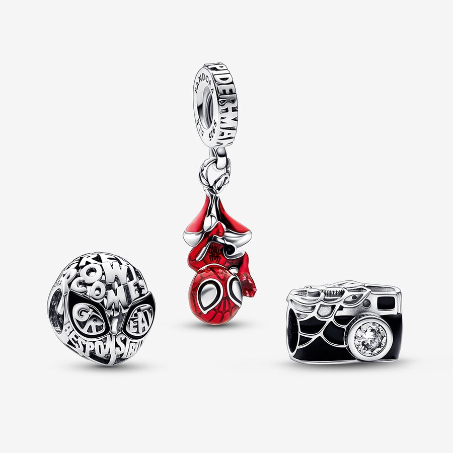 Pandora Marvel Spider Man Berlocker Olika Färger | 530HXNIME