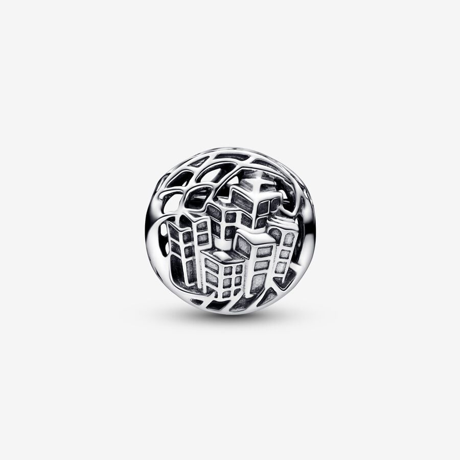 Pandora Marvel Spider-Man Soaring City Berlocker Silver | 089YOJNEU