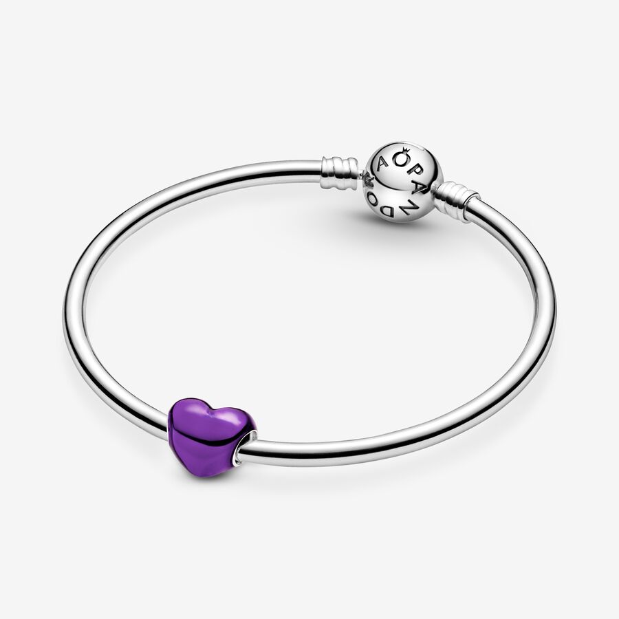 Pandora Metallic Purple Berlocker Silver | 842YZKMUO