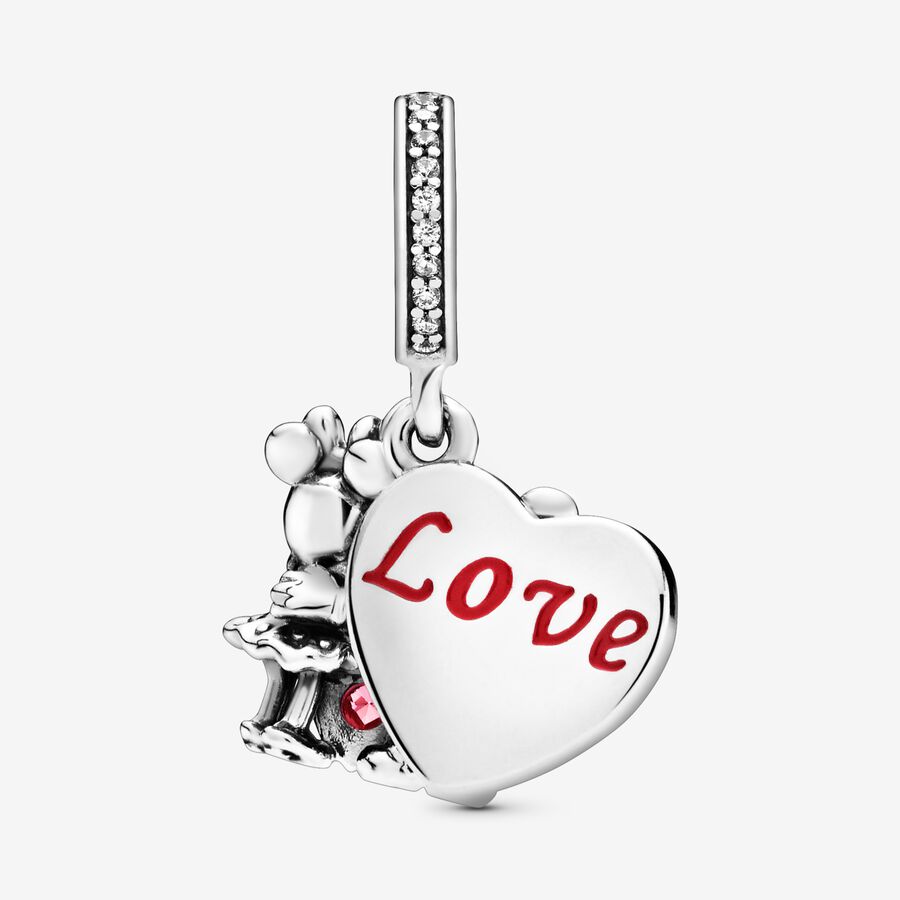 Pandora Minnie & Mickey With Love Dingla Silver | 108KYEPLQ