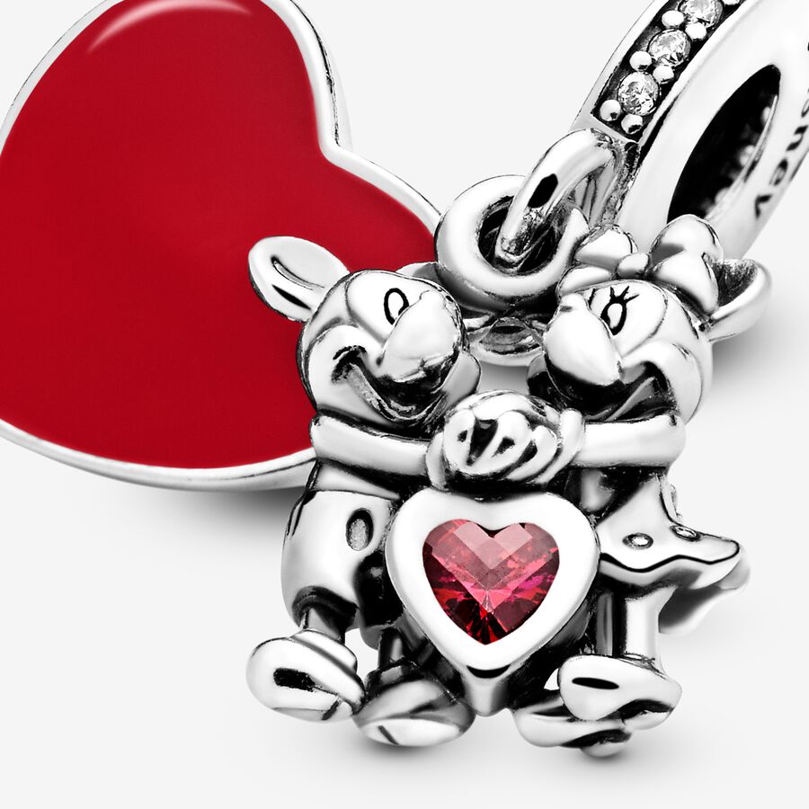 Pandora Minnie & Mickey With Love Dingla Silver | 108KYEPLQ