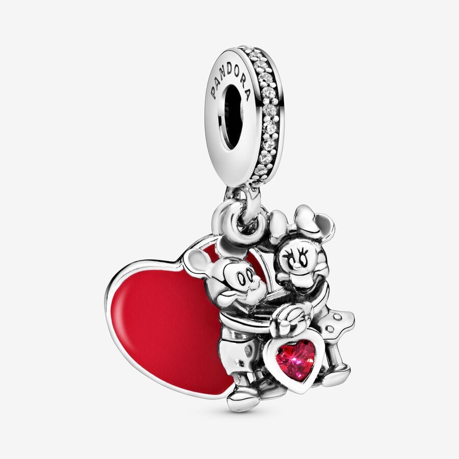 Pandora Minnie & Mickey With Love Dingla Silver | 108KYEPLQ