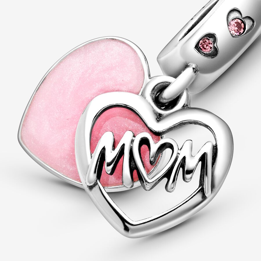 Pandora Mom Script Dingla Silver | 379KXQHGD