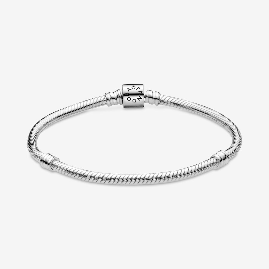 Pandora Moments Barrel Clasp Snake Berlocker Silver | 135MNREHL