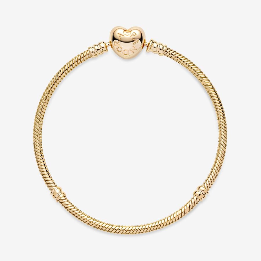 Pandora Moments Clasp Snake Berlocker Guld | 056ZAKHES