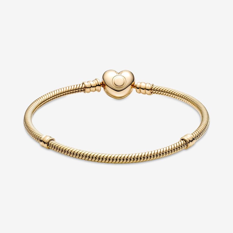 Pandora Moments Clasp Snake Berlocker Guld | 056ZAKHES