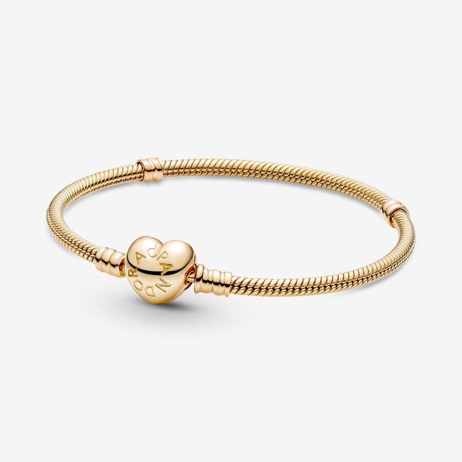 Pandora Moments Clasp Snake Berlocker Guld | 617UKSRGH