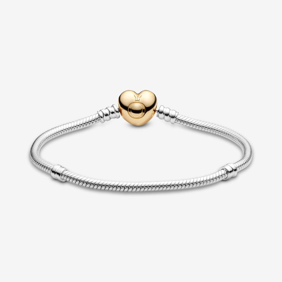 Pandora Moments Clasp Snake Berlocker Two-tone | 974DGXZQY