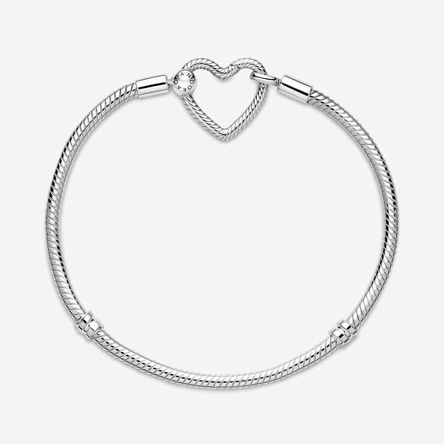 Pandora Moments Closure Snake Berlocker Silver | 843PMNKDX