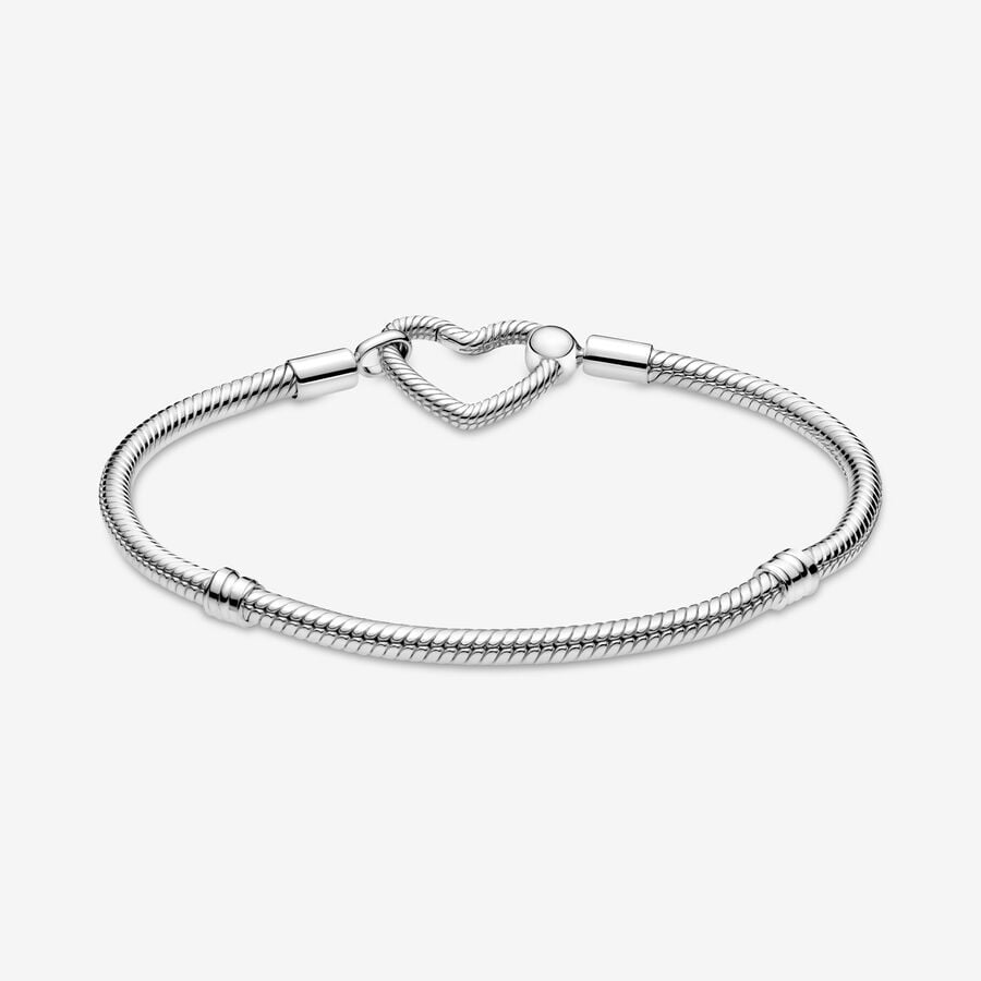 Pandora Moments Closure Snake Berlocker Silver | 843PMNKDX