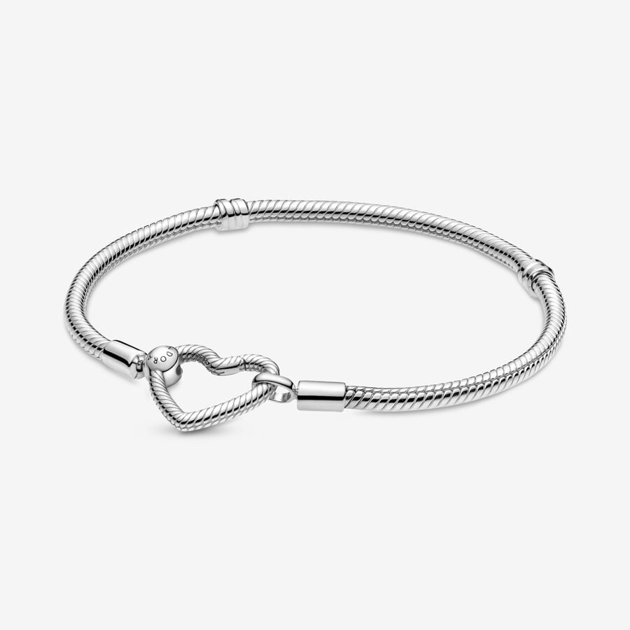 Pandora Moments Closure Snake Berlocker Silver | 843PMNKDX