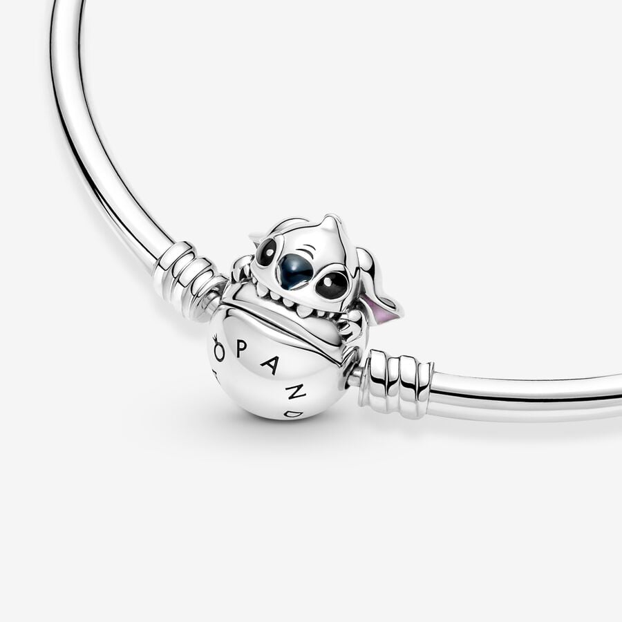 Pandora Moments Disney Stitch Biting Clasp Berlocker Silver | 029XVKMHE