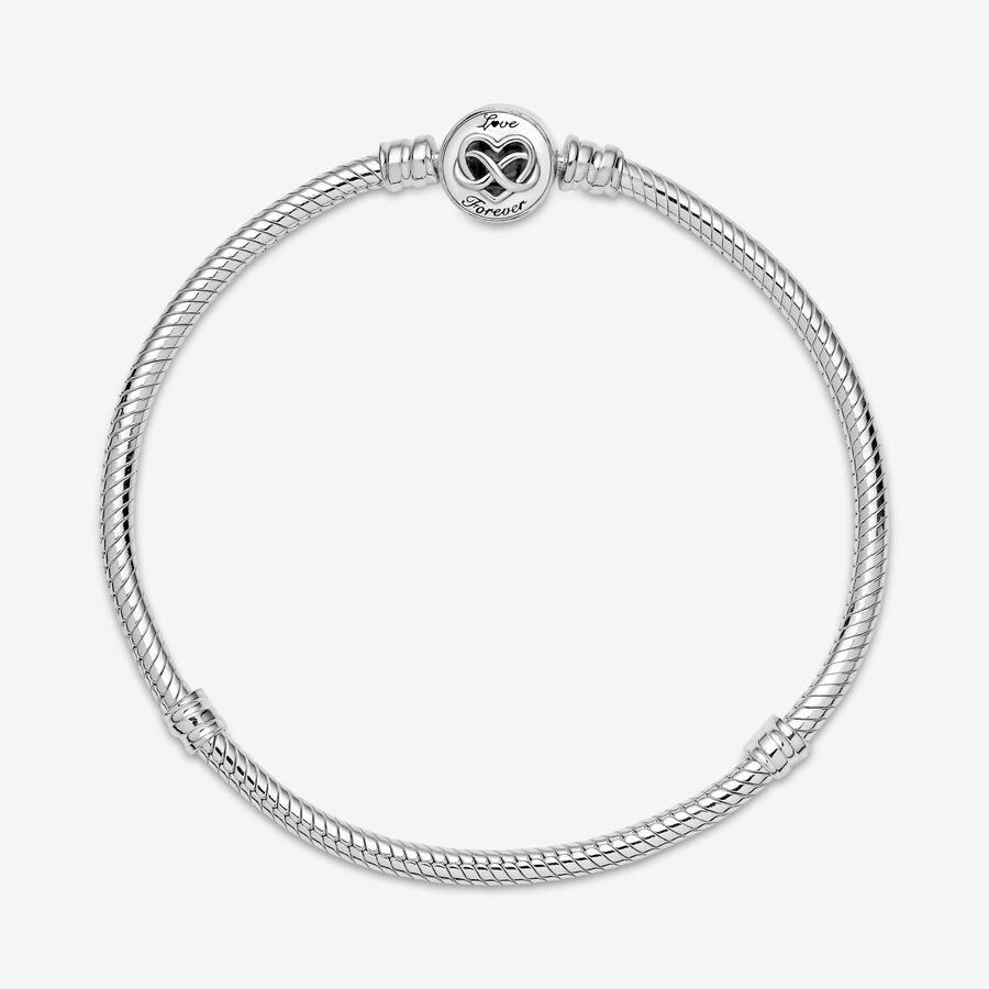 Pandora Moments Infinity Clasp Snake Berlocker Silver | 325ZYAXSM