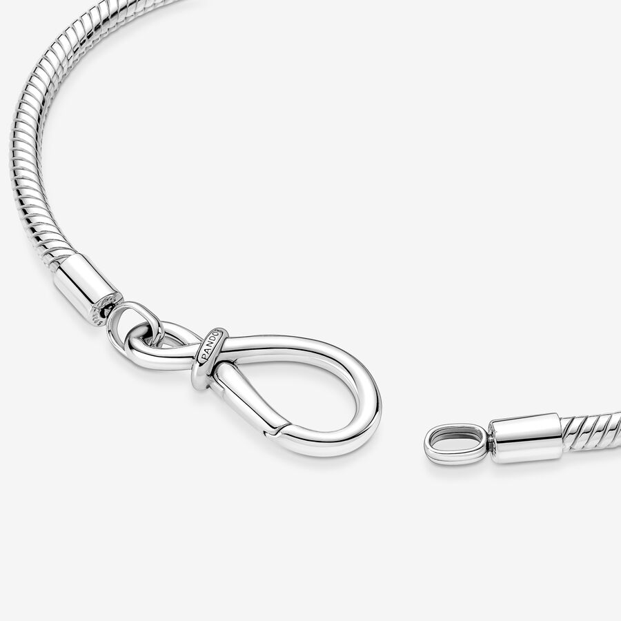 Pandora Moments Infinity Knot Snake Berlocker Silver | 698MYZFEP