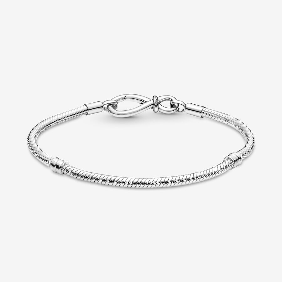 Pandora Moments Infinity Knot Snake Berlocker Silver | 698MYZFEP