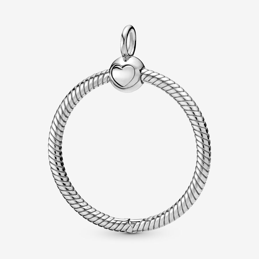 Pandora Moments Medium O Berlocker Silver | 471CPRKFE