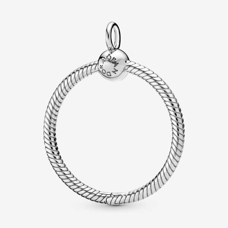 Pandora Moments Medium O Berlocker Silver | 471CPRKFE