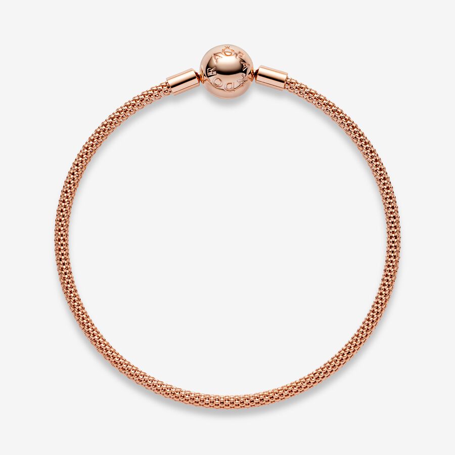 Pandora Moments Mesh Berlocker Rosa Guld | 835HCXINY