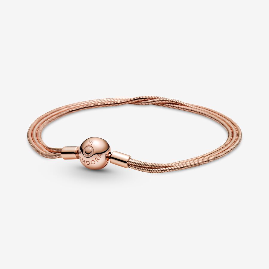 Pandora Moments Multi Snake Berlocker Rosa Guld | 274AJLPXW