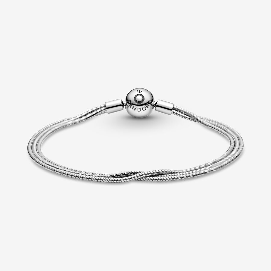 Pandora Moments Multi Snake Berlocker Silver | 056YFMHZC