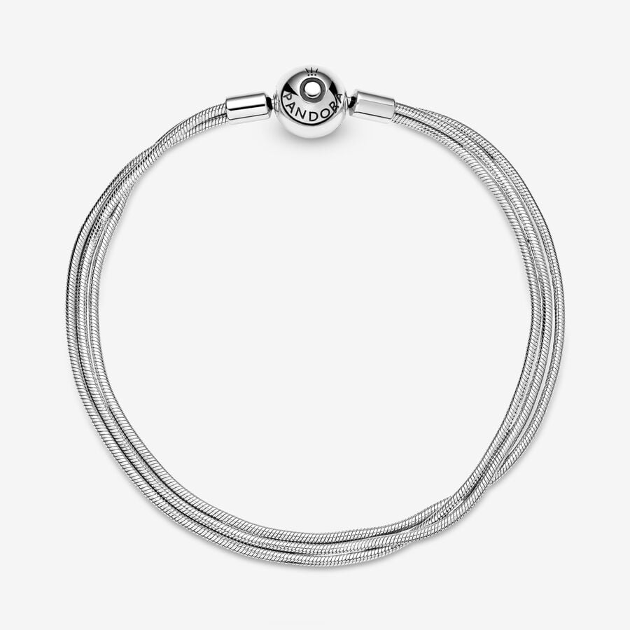 Pandora Moments Multi Snake Berlocker Silver | 056YFMHZC