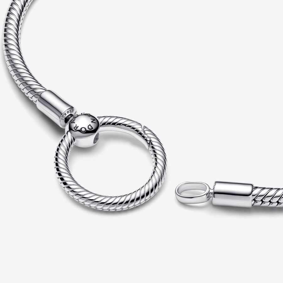 Pandora Moments O Closure Snake Berlocker Silver | 057YTABIG