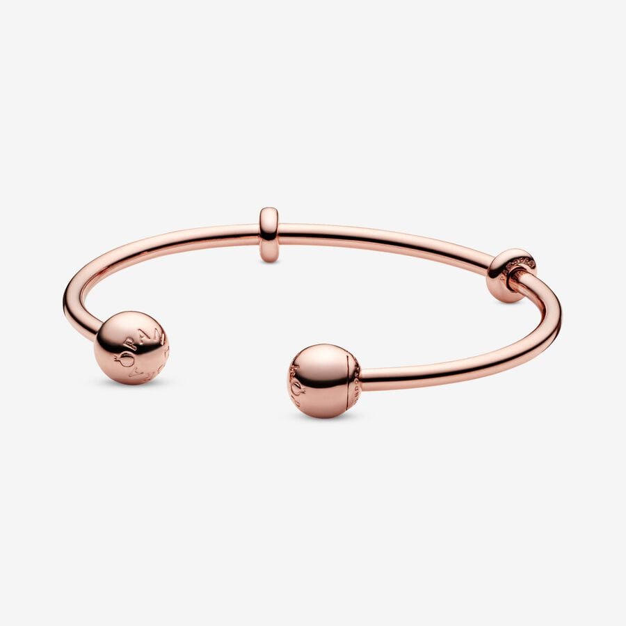 Pandora Moments Open Armband Rosa Guld | 374HVFLYK