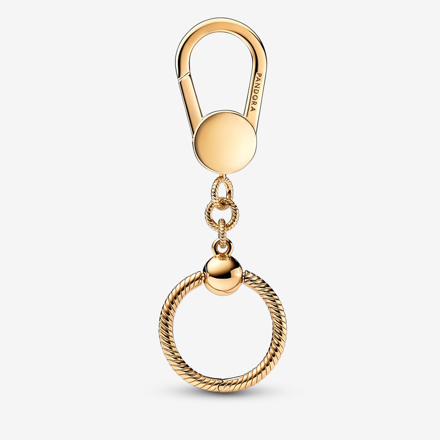 Pandora Moments Small Bag Holder Berlocker Guld | 916PXABSK