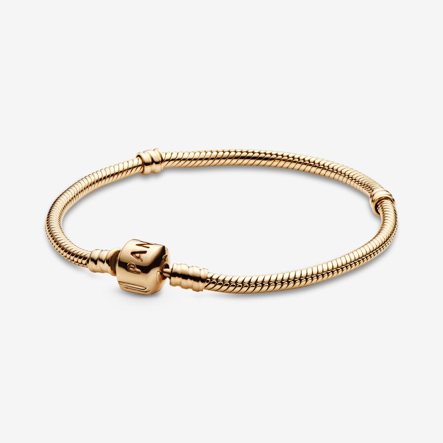 Pandora Moments Snake Kedja Guld | 409BUFNXC