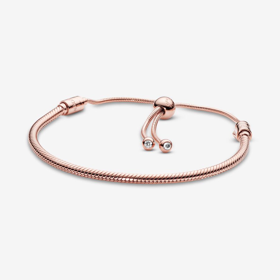 Pandora Moments Snake Slider Berlocker Rosa Guld | 486RBLNHM