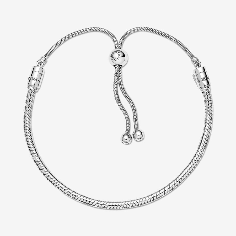 Pandora Moments Snake Slider Berlocker Silver | 246LCRKMV