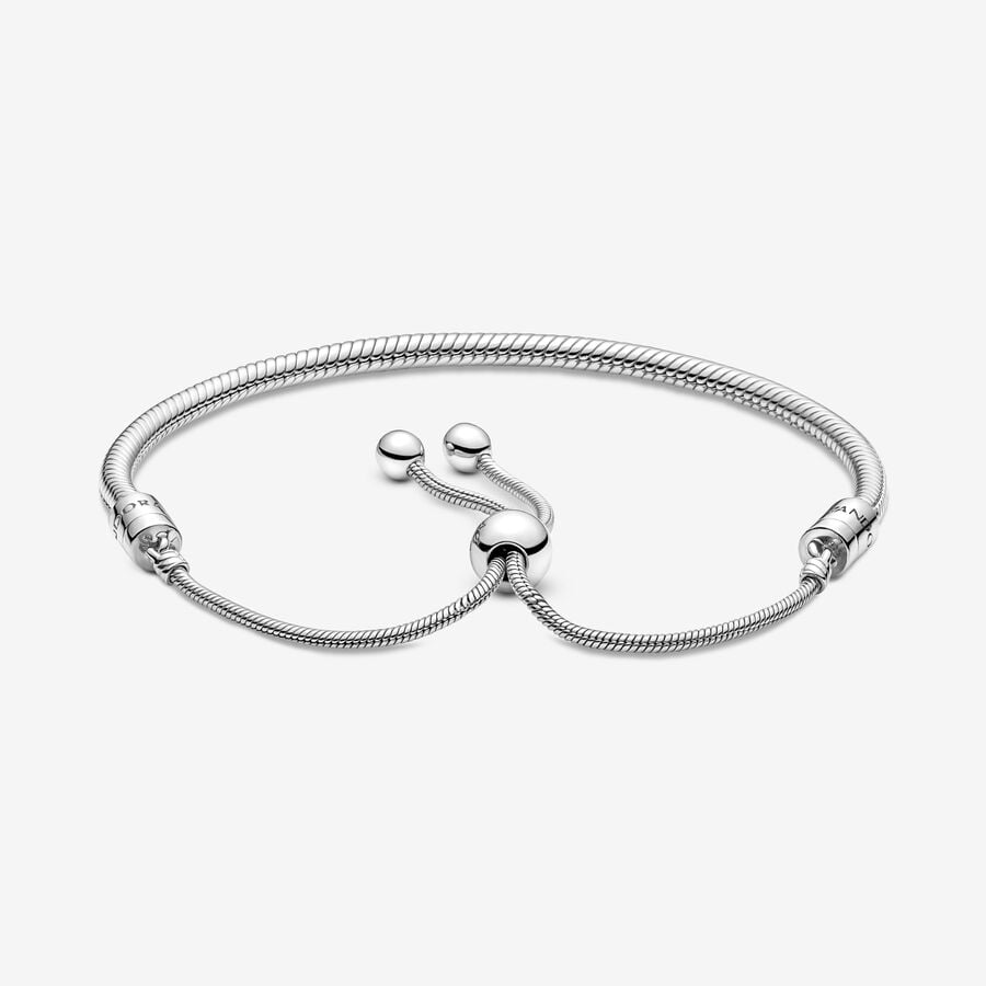 Pandora Moments Snake Slider Berlocker Silver | 246LCRKMV